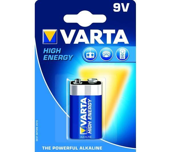 High Energy - Batteri 9V Alkalisk 550 mAh