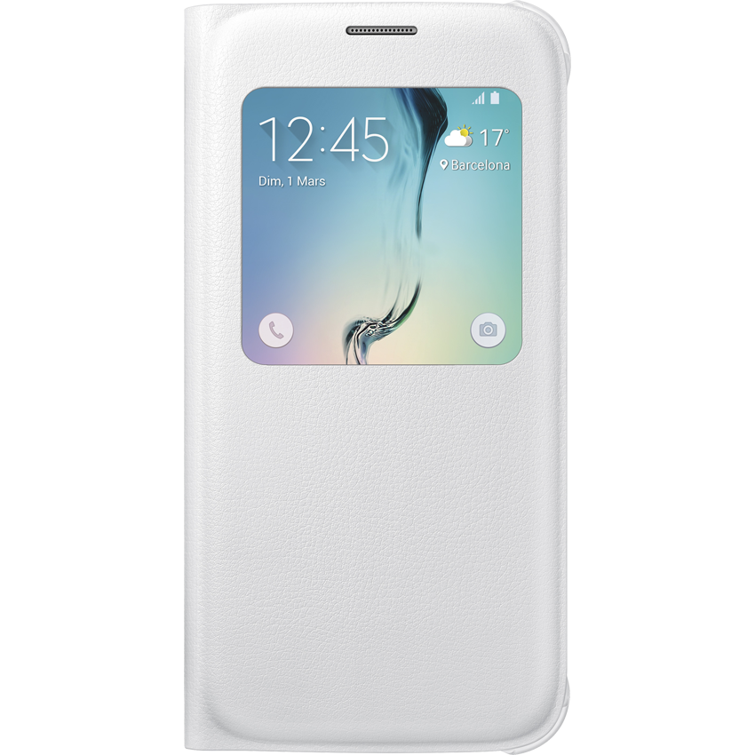 EF-CG920PW S-View - hvid - Etui til Galaxy S6