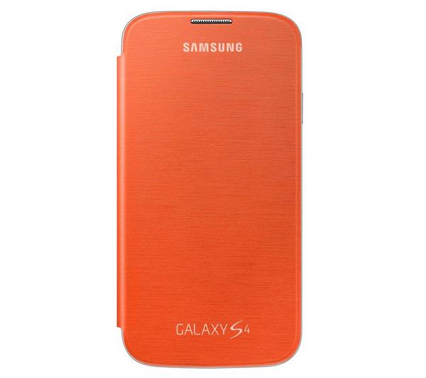 Flip Cover - orange - Beskyttelsesetui til smartphone Galaxy S4