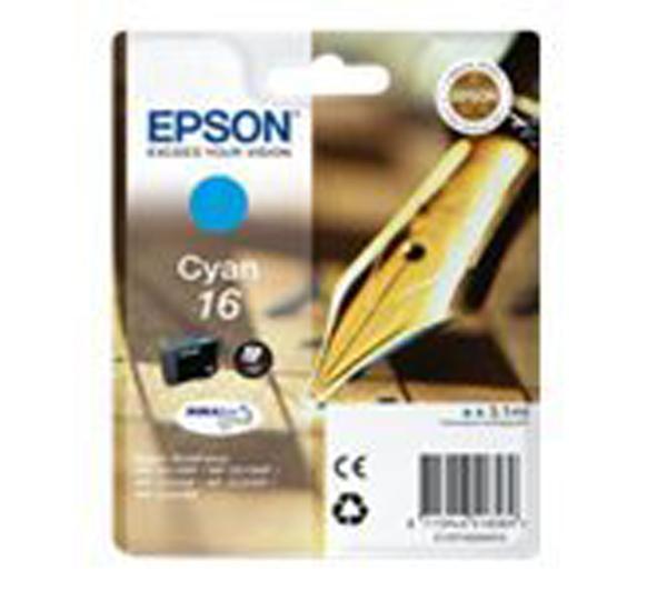 Blækpatron fyldepen 16 - cyan - op til 165 sider (C13T16224010)